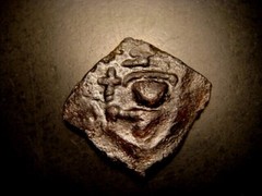 UMMAYYAD CALIPHS. Arab-Byzantine FALS. Copper. Strong strike.