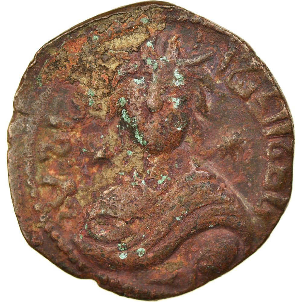 [#875965] Coin, Artuqids, Nasir al-Din, Dirham, AH 599 (1202/3), Mardin, VF(30-3