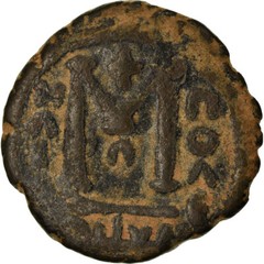 [#873380] Coin, Arab-Byzantine, Fals, 670s-680s, Ba’albakk, VF(30-35), Bronze