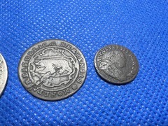 Lot 3 Holy Roman Empire Coins 1730 Lubeck 8 Schilling Silver 1796 Swiss Bern#856