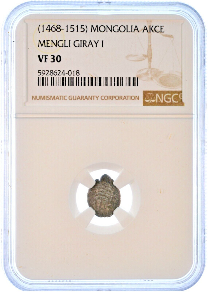 1468-1515 Mongolia Akce Mengli Giray I NGC VF 30