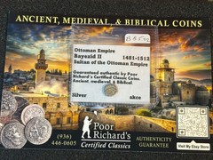 MAY DAY SALE! Bargain Basement Ottoman: Bayezid II 1481-1512 Silver AKCE BB592