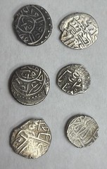Ottoman Empire Akce Lot of 6 Coins Silver 4.7 Grams