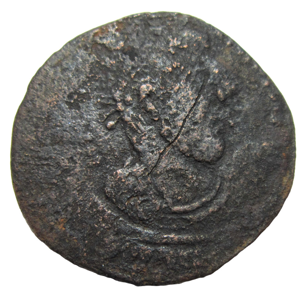 ARTUQIDES OF MARDIN. BRONZE FALS. HUSAM AL-DIN TIMURTASH, 1122-1152 AD. SCARCE