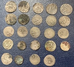 Qasimid (Zaydi Imams) Silver Dirham al-Mahdi Muhammad 1697-1718 A-1141 Lot Of 24