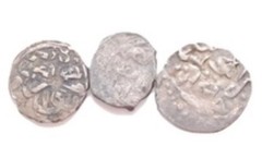Islamic Ottoman Empire Lot of 3x AR akce D=9-11mm – FREE SHIPPING