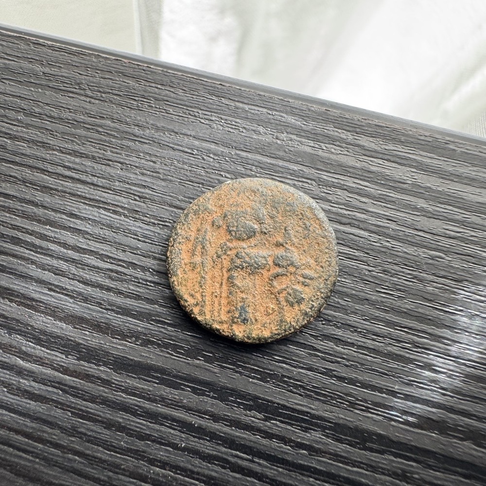 Arab Byzantine Follis — Umayyad — Mu’awiya I (661-680) Constans II type #t156